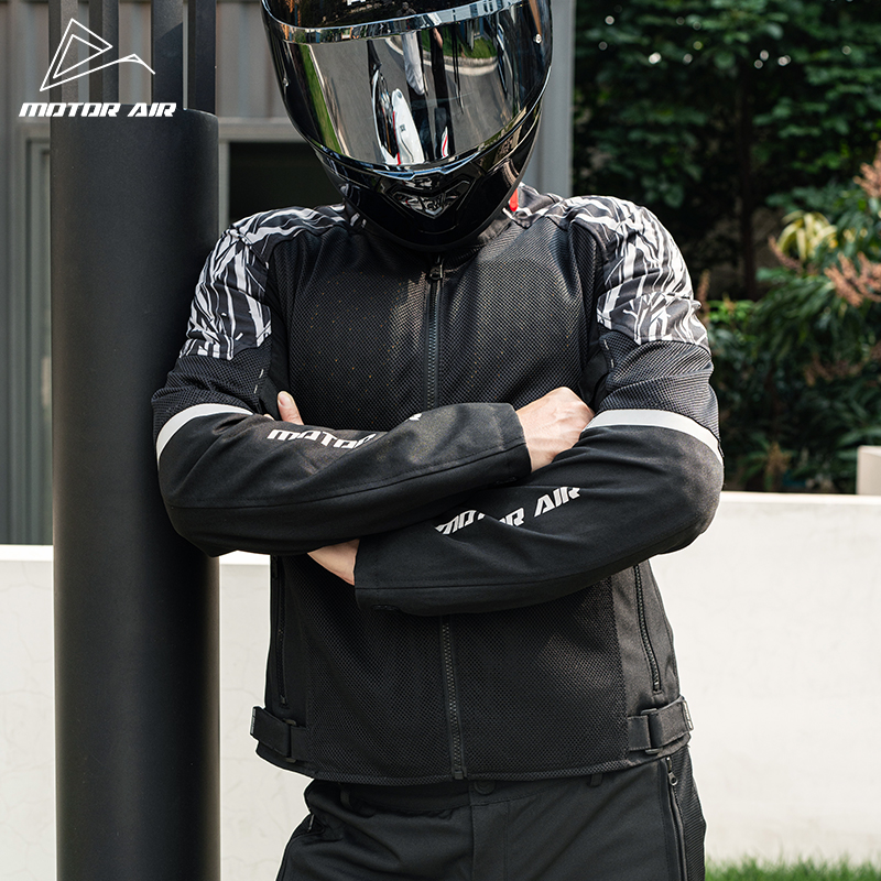 Black Motorcycle Jacket Men's  - Motorcycle Gear Mesh 评论和价格