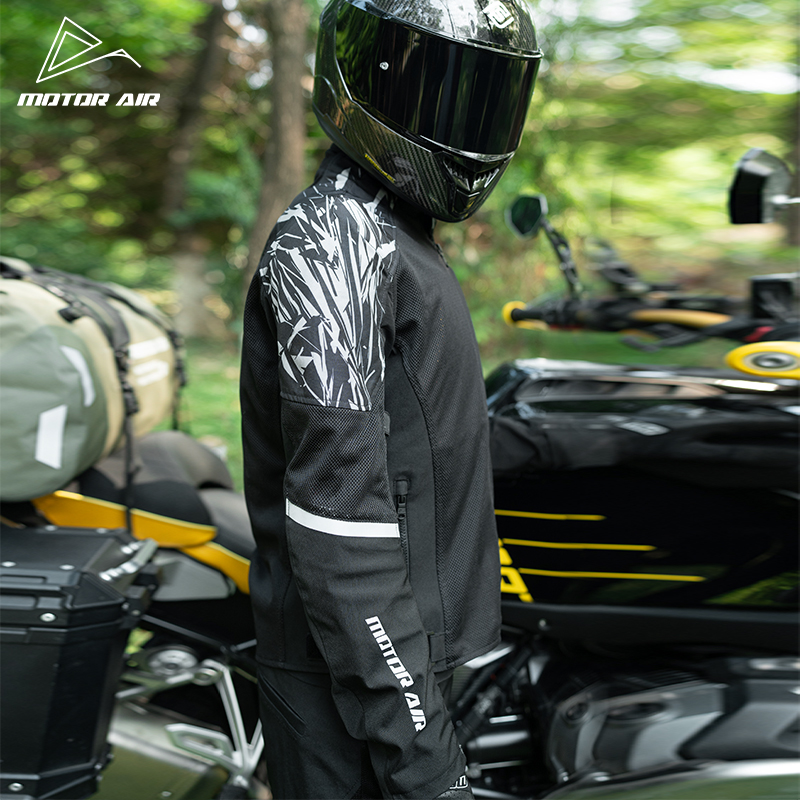Black Motorcycle Jacket Men's  - Motorcycle Gear Mesh 评论和价格