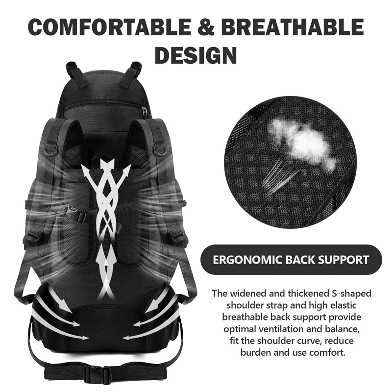 90L Waterproof Hiking Backpack - Motorcycle Gear Companies 评论和价格