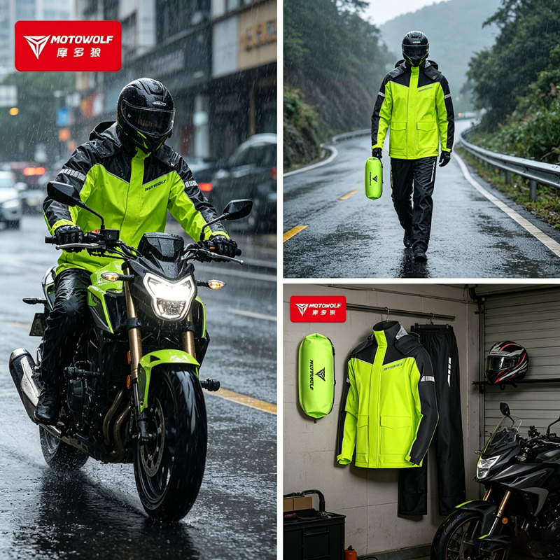 MOTOWOLF Motorcycle Raincoat A - Motorcycle Gear Mesh 评论和价格