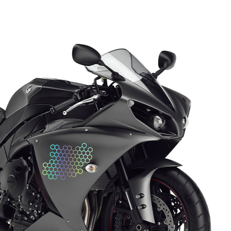 Motorcycle Sticker Honeycomb H - Motorcycle Gear Helmets 评论和价格