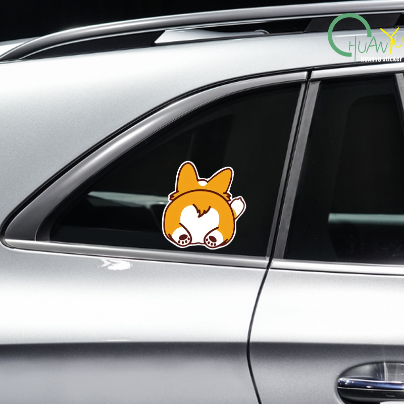 Car Cartoon Car Sticker Corgi  - Motorcycle Gear Helmets 评论和价格
