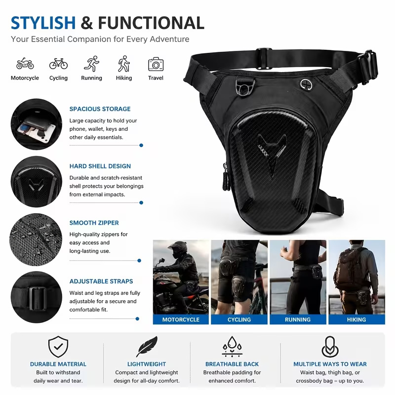 Motorcycle Leg Tank Bag Waterp - Motorcycle Gear Companies 评论和价格